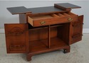 74316: HENKEL HARRIS Cherry Flip Top Bar Cabinet