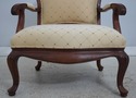 74172: THOMASVILLE Curved Queen Anne Style Chair &