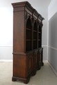 73155: Italian 2 Piece Walnut Large Open Bookcase
