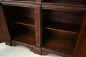 73155: Italian 2 Piece Walnut Large Open Bookcase