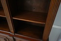 73155: Italian 2 Piece Walnut Large Open Bookcase