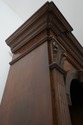 73155: Italian 2 Piece Walnut Large Open Bookcase