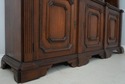 73155: Italian 2 Piece Walnut Large Open Bookcase