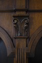 73155: Italian 2 Piece Walnut Large Open Bookcase