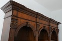 73155: Italian 2 Piece Walnut Large Open Bookcase