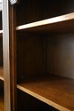 73155: Italian 2 Piece Walnut Large Open Bookcase