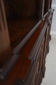 73155: Italian 2 Piece Walnut Large Open Bookcase