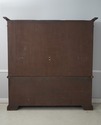 73155: Italian 2 Piece Walnut Large Open Bookcase
