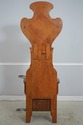 F74372: Antique Restored Oak Victorian Hall Rack W