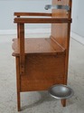 F74372: Antique Restored Oak Victorian Hall Rack W