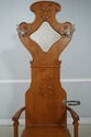F74372: Antique Restored Oak Victorian Hall Rack W