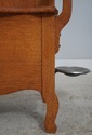 F74372: Antique Restored Oak Victorian Hall Rack W