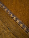 F74372: Antique Restored Oak Victorian Hall Rack W