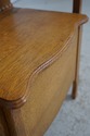 F74372: Antique Restored Oak Victorian Hall Rack W