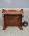 F74372: Antique Restored Oak Victorian Hall Rack W