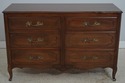 F74305: Vintage French Country Walnut Finish Low D