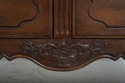 F74305: Vintage French Country Walnut Finish Low D