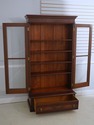 LF74286: Victorian Restored Walnut 2 Door Bookcase