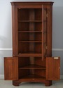 74314: HENKEL HARRIS Cherry Lighted Curio Corner C