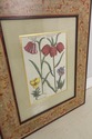 F56727EC: Pair Paint Decorated Framed Botanical Pr