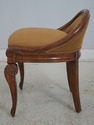 69546: JEFFCO Low Barrel Back Vanity Bench Stool