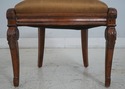 69546: JEFFCO Low Barrel Back Vanity Bench Stool