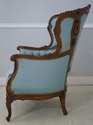 69448: French Louis XV Style Carved Walnut Tufted 