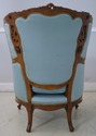 69448: French Louis XV Style Carved Walnut Tufted 