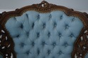 69448: French Louis XV Style Carved Walnut Tufted 
