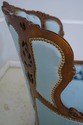 69448: French Louis XV Style Carved Walnut Tufted 