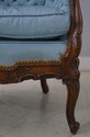 69448: French Louis XV Style Carved Walnut Tufted 