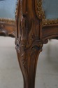 69448: French Louis XV Style Carved Walnut Tufted 