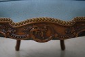69448: French Louis XV Style Carved Walnut Tufted 
