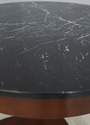 69513: BAKER Round Marble Top French Empire Center