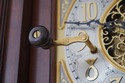 68242: SLIGH Inlaid Mahogany Grandfather Hall Cloc