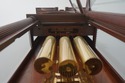 68242: SLIGH Inlaid Mahogany Grandfather Hall Cloc