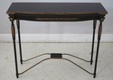 L69521: ART & COMMERCE Neoclassical Ebony & Brass 