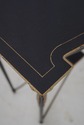 L69521: ART & COMMERCE Neoclassical Ebony & Brass 