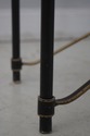 L69521: ART & COMMERCE Neoclassical Ebony & Brass 
