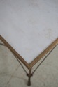 69657: Regency Style Marble Top Brass Base Occasio