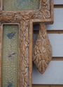 69630: Venetian Style Ribbon Carved Top Tall Mirro