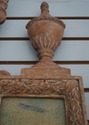 69630: Venetian Style Ribbon Carved Top Tall Mirro