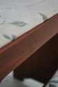 69138: HENKEL HARRIS Walnut Upholstered Tread Bed 