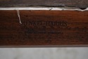 69138: HENKEL HARRIS Walnut Upholstered Tread Bed 