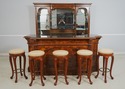 69338: FRANCESCO MOLON 7 Piece Italian Bar w. Hutc