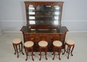 69338: FRANCESCO MOLON 7 Piece Italian Bar w. Hutc