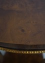 L69599: Round Italian Burl Walnut Neoclassical Cen