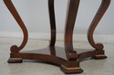 L69599: Round Italian Burl Walnut Neoclassical Cen