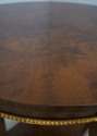 L69599: Round Italian Burl Walnut Neoclassical Cen
