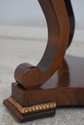 L69599: Round Italian Burl Walnut Neoclassical Cen